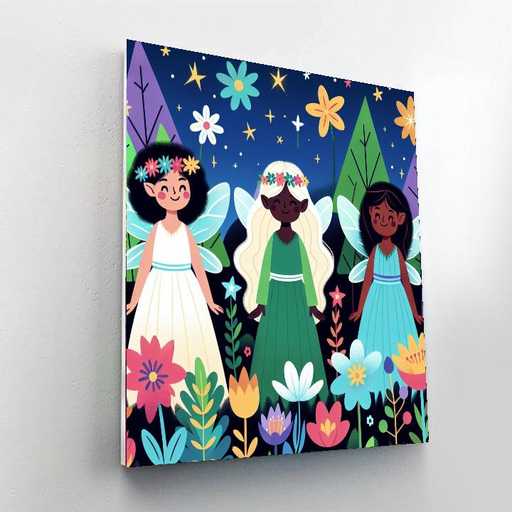 Garden Fairy Celebration Painting By Numbers Kit