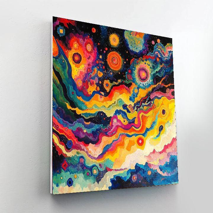 Wassily Kandinsky Inspired Waves Of Cosmic Energy  Paint By Color