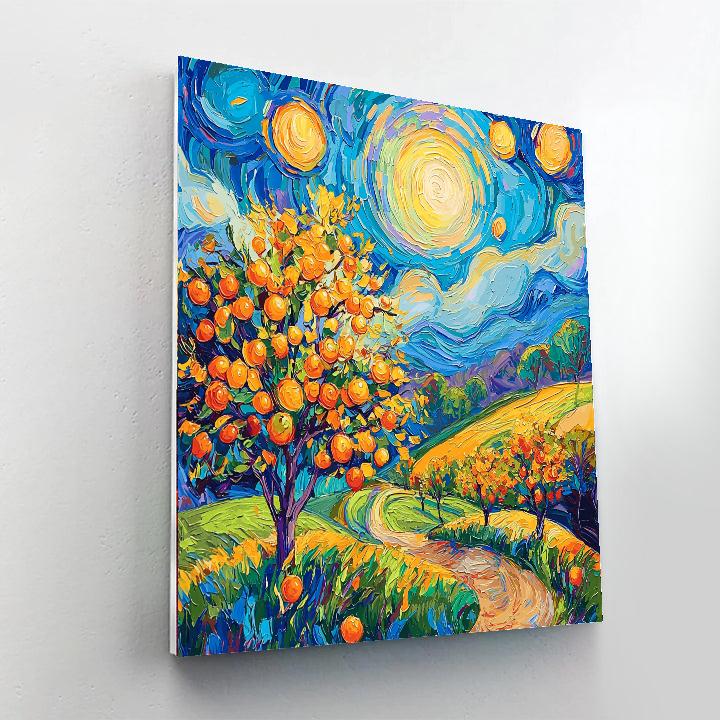 Vincent Van Gogh Inspired Radiant Orchards  Paint By Numbers Kits