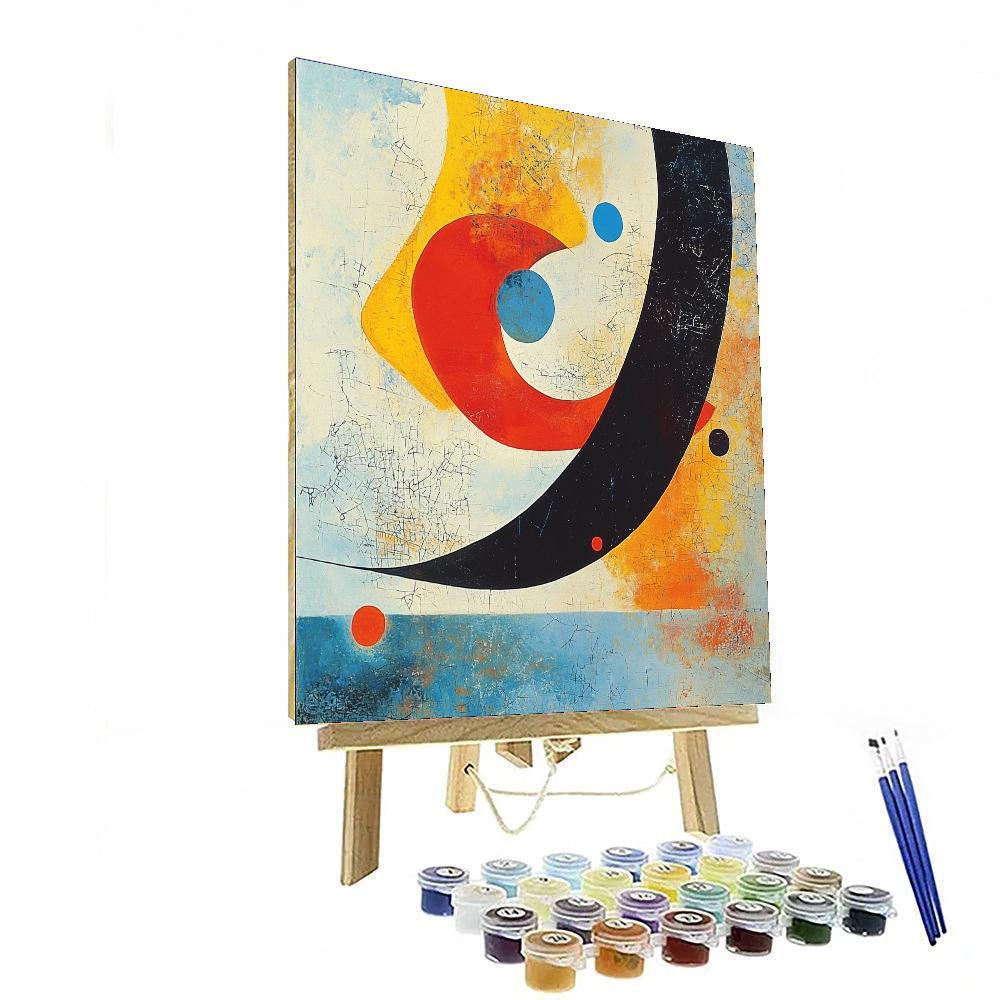 Joan Miró Inspired Surreal Imagination  Number Painting