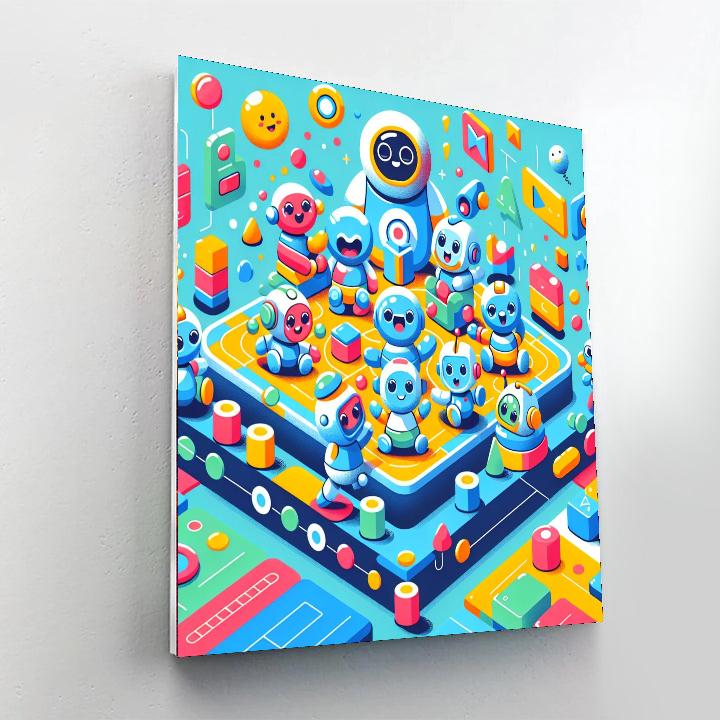 Radiant Robot Pals Paint By Numbers Kits