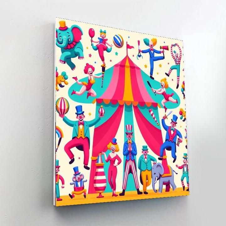 Whimsical Circus Show Paint By Numbers Kits