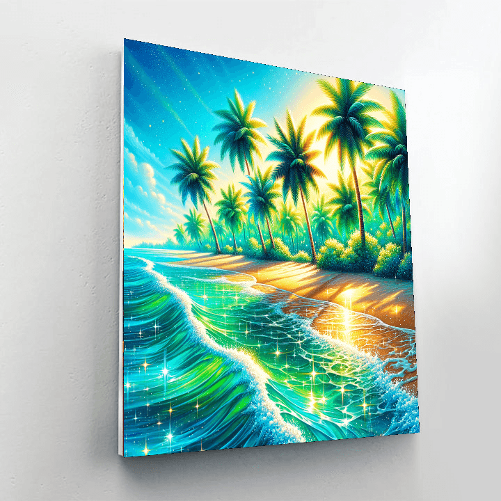 Joyful Tropical Paradise Numbered Painting Kits