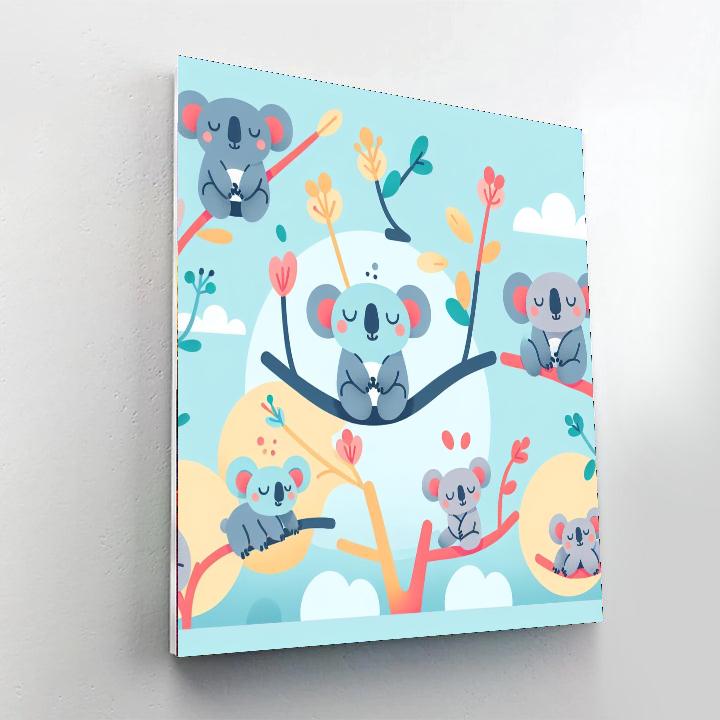 Koala Kaleidoscope Dream Paint By Numbers