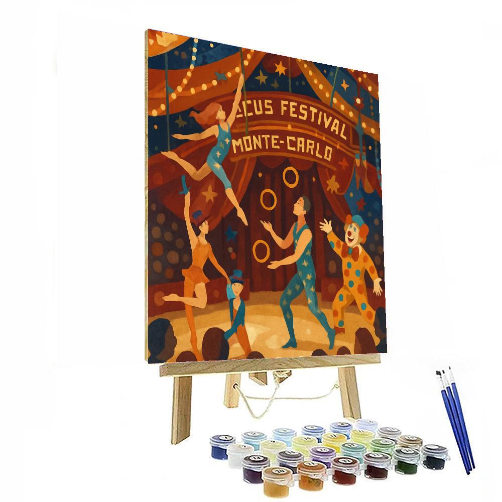 Circus Festival Of Monte Carlo Painting By Numbers Kit