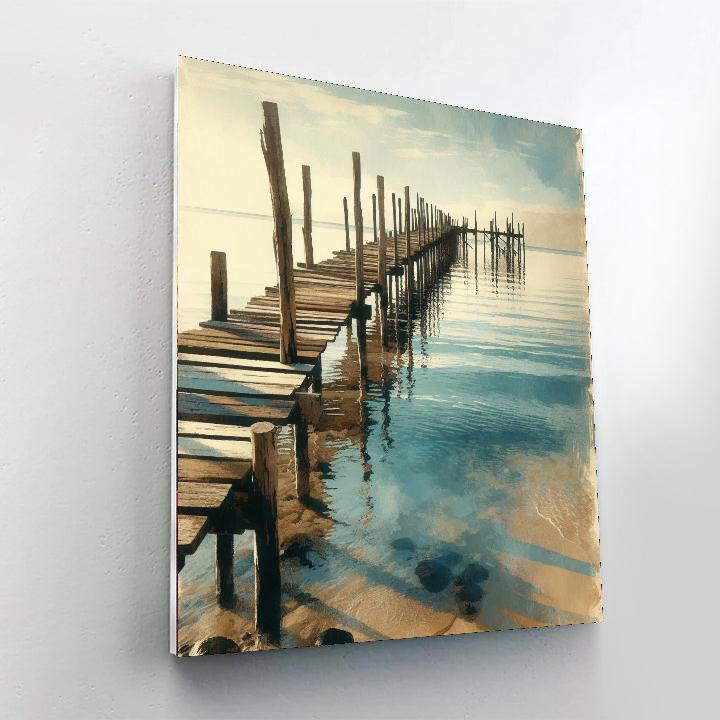 Charming Coastal Dock DIY Paint By Numbers