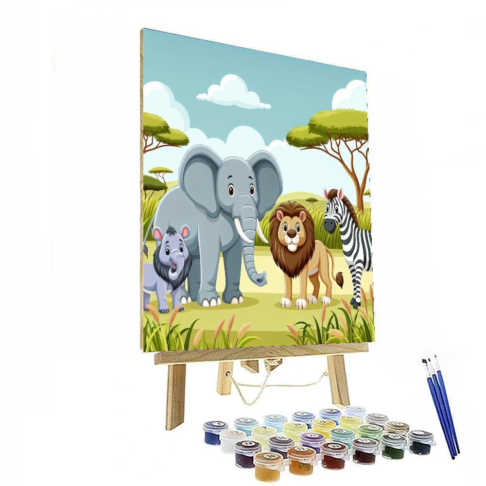 Happy Habitats Paint By Numbers Art