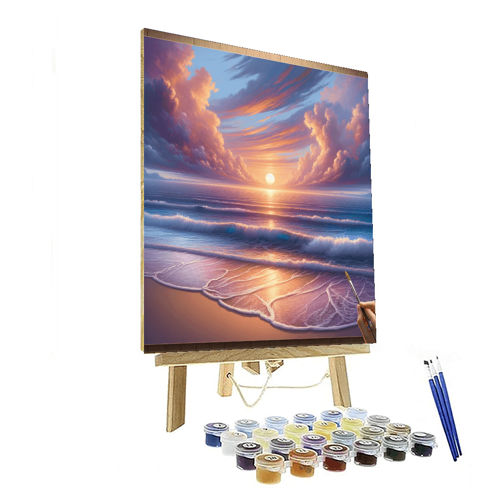 Joyful Ocean Sunset Painting By Numbers Kit