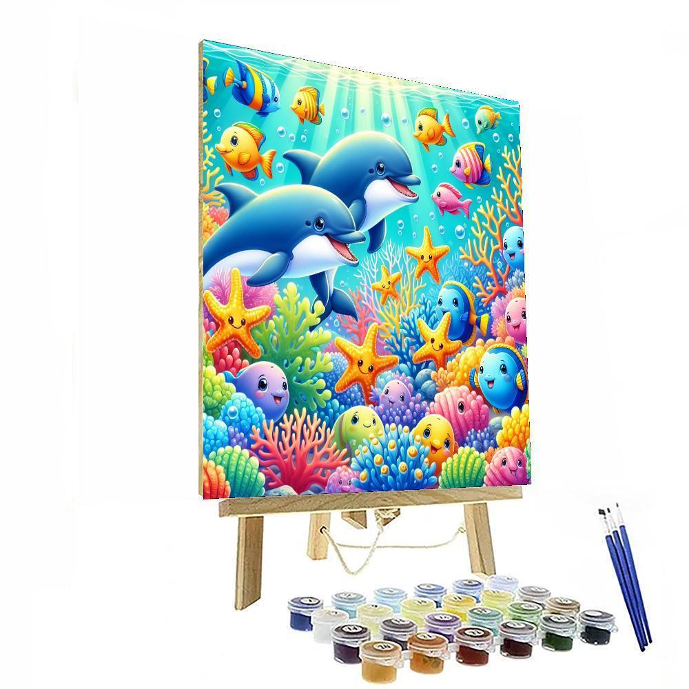Delightful Ocean Creatures Paint By Numbers Kits