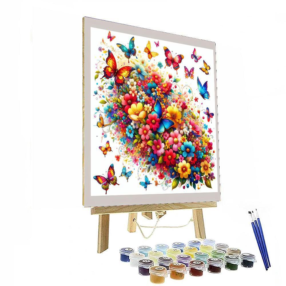 Colorful Butterfly Wonderland Paint By Number