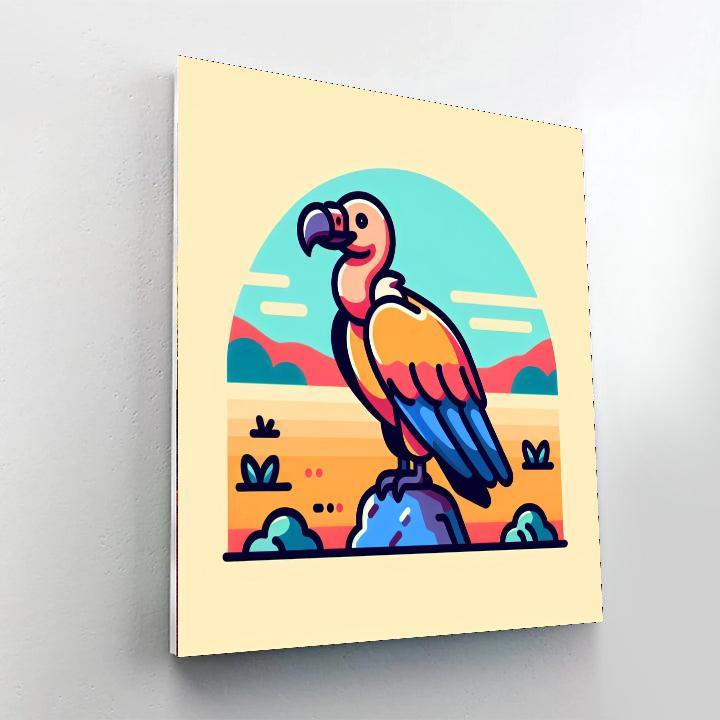 Vivid Vulture Numbered Painting Kits