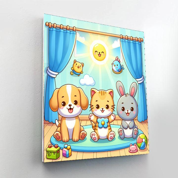 Adorable Pet Pals DIY Paint By Numbers