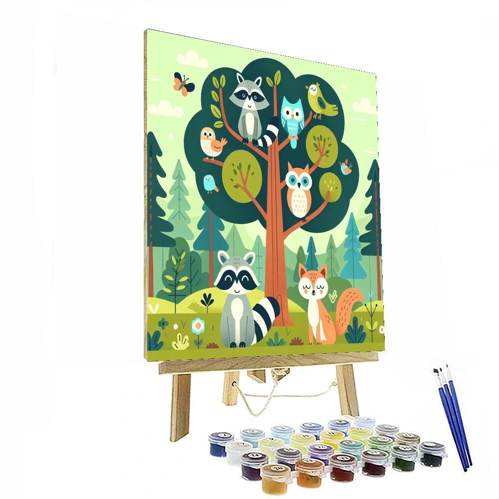 Funky Forest DIY Paint By Numbers