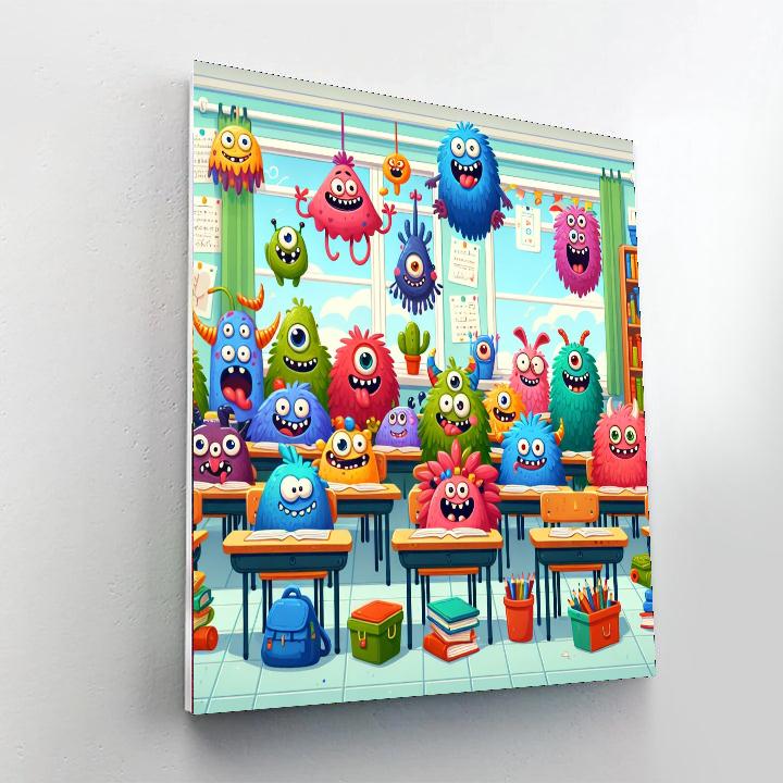 Wacky Monster Classroom DIY Paint By Numbers