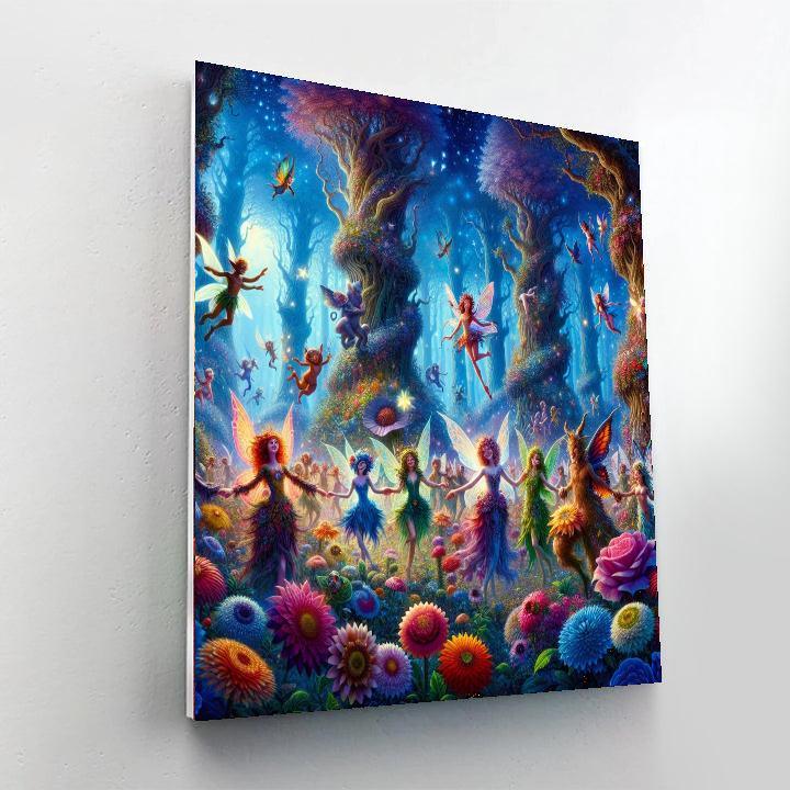 Mystical Fairy Forest For Kids Numbered Painting Kits