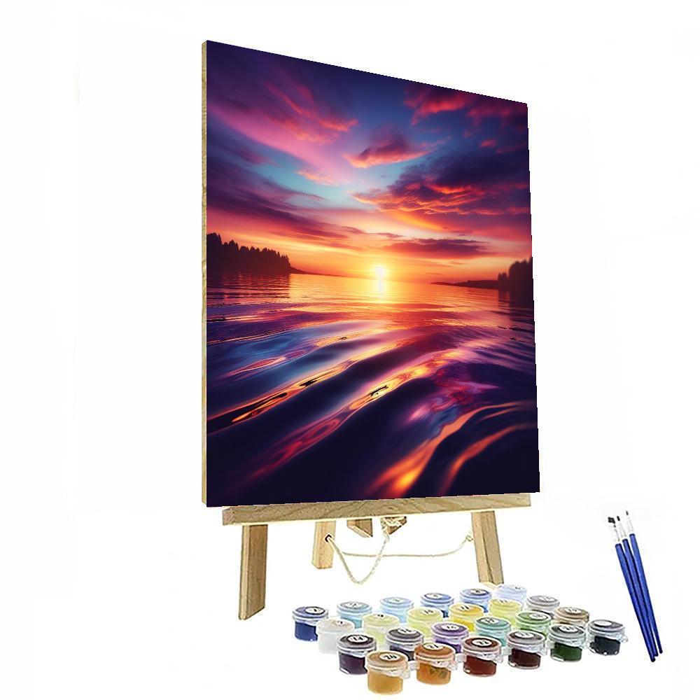 Luminous Summer Sunset DIY Paint By Numbers