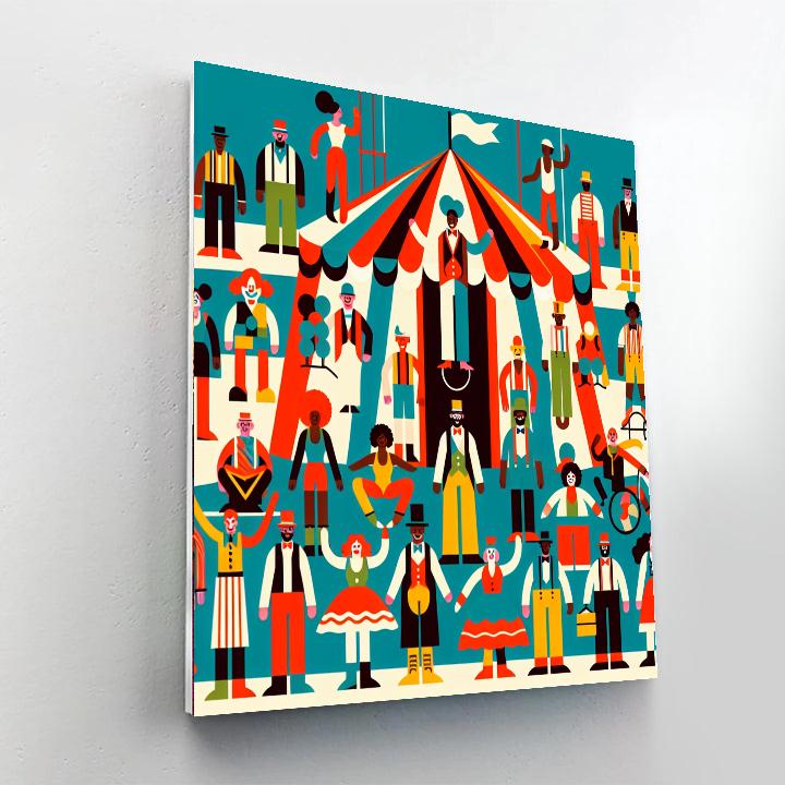 Whimsical Circus Carnival DIY Paint By Numbers