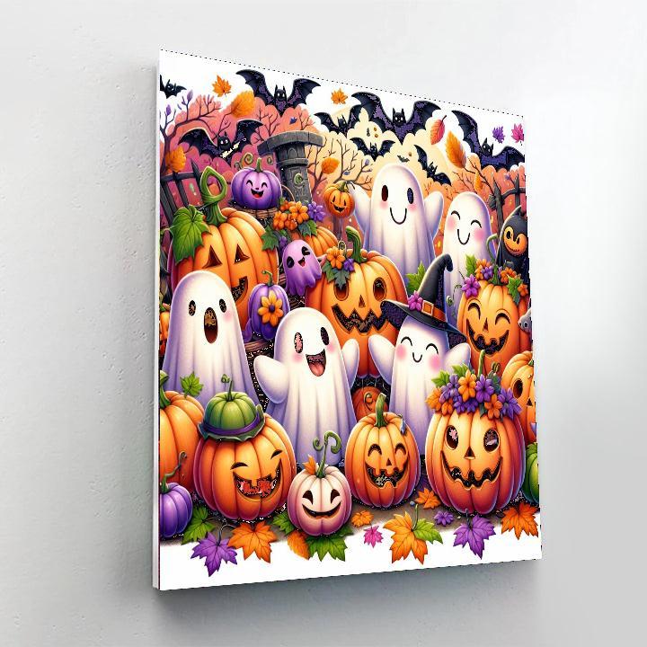 Charming Halloween Adventure Paint By Numbers Art