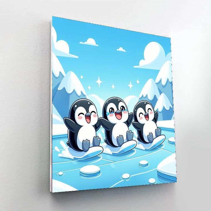 Sunshine Penguins Numbered Painting Kits