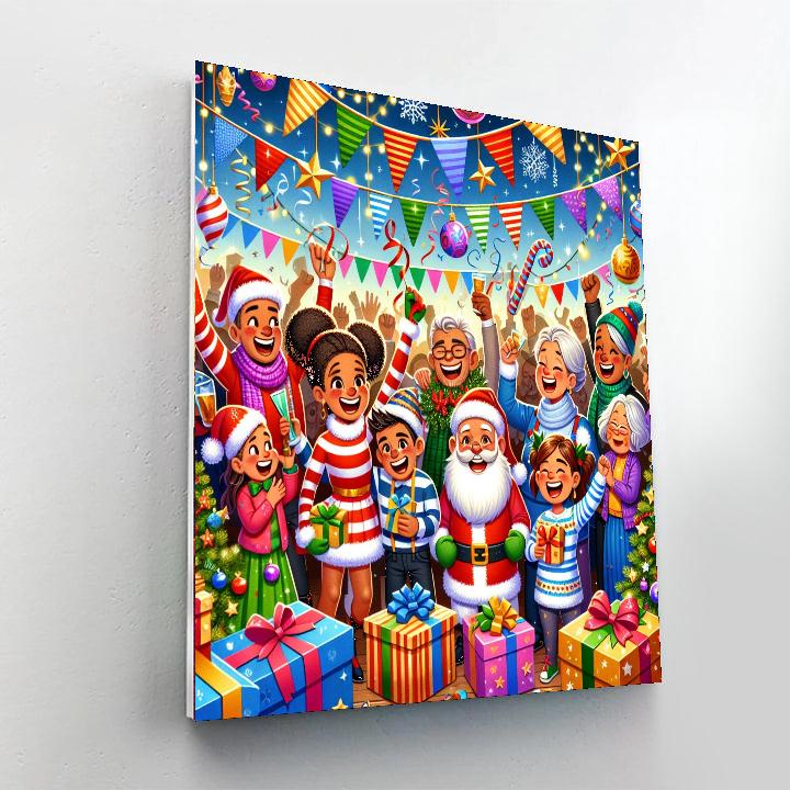 Magic Holiday Celebration Painting Number Kit