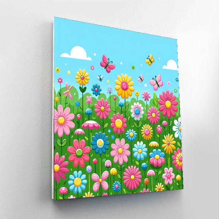 Enchanting Flower Garden Paint By Number