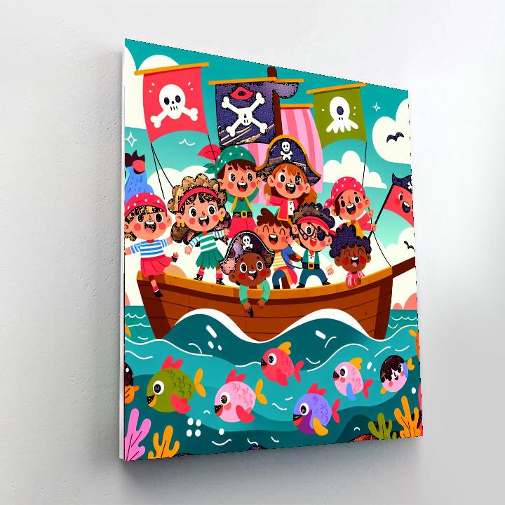 Sailing The Seas Of Imagination Number Painting