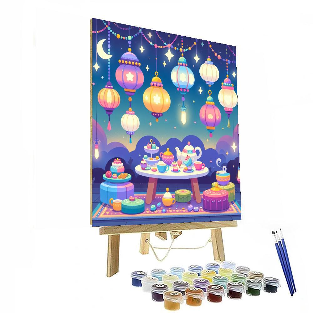 Twilight Tea Party Paint By Numbers Art