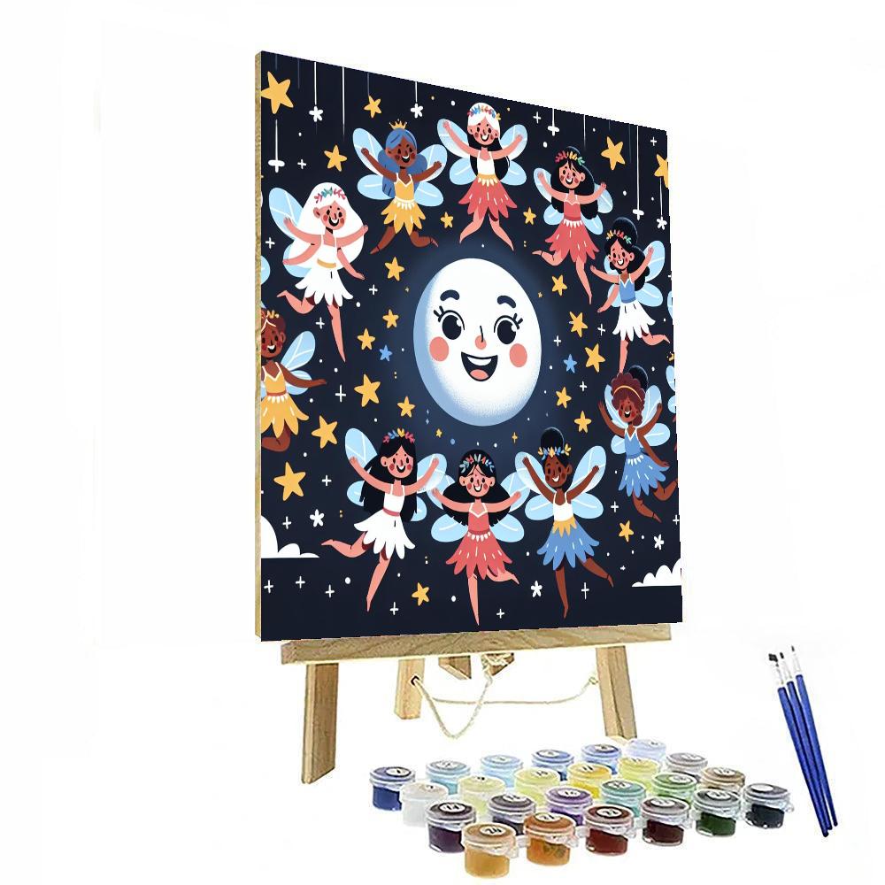 Starry Night Fairies Painting Number Kit