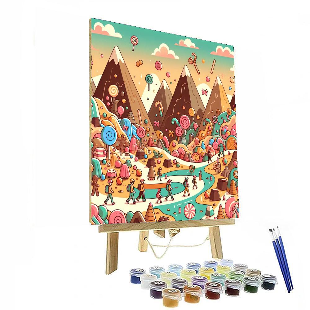 Journey To Candy Mountain DIY Paint By Numbers