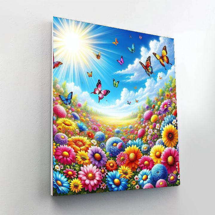 Sunny Spring Day Painting Number Kit