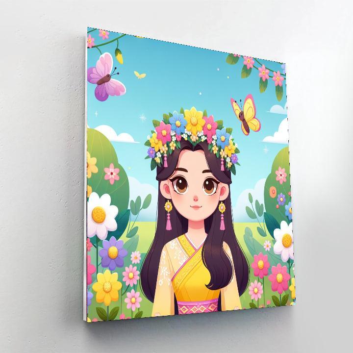 Princess Of The Spring Garden Paint By Color