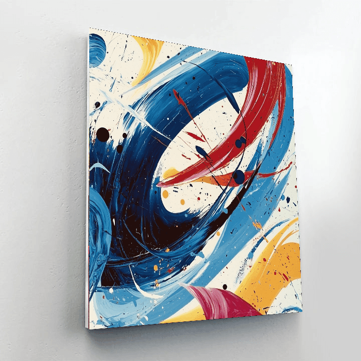 Jackson Pollock Inspired Dynamic Dreams  Paint By Numbers Art
