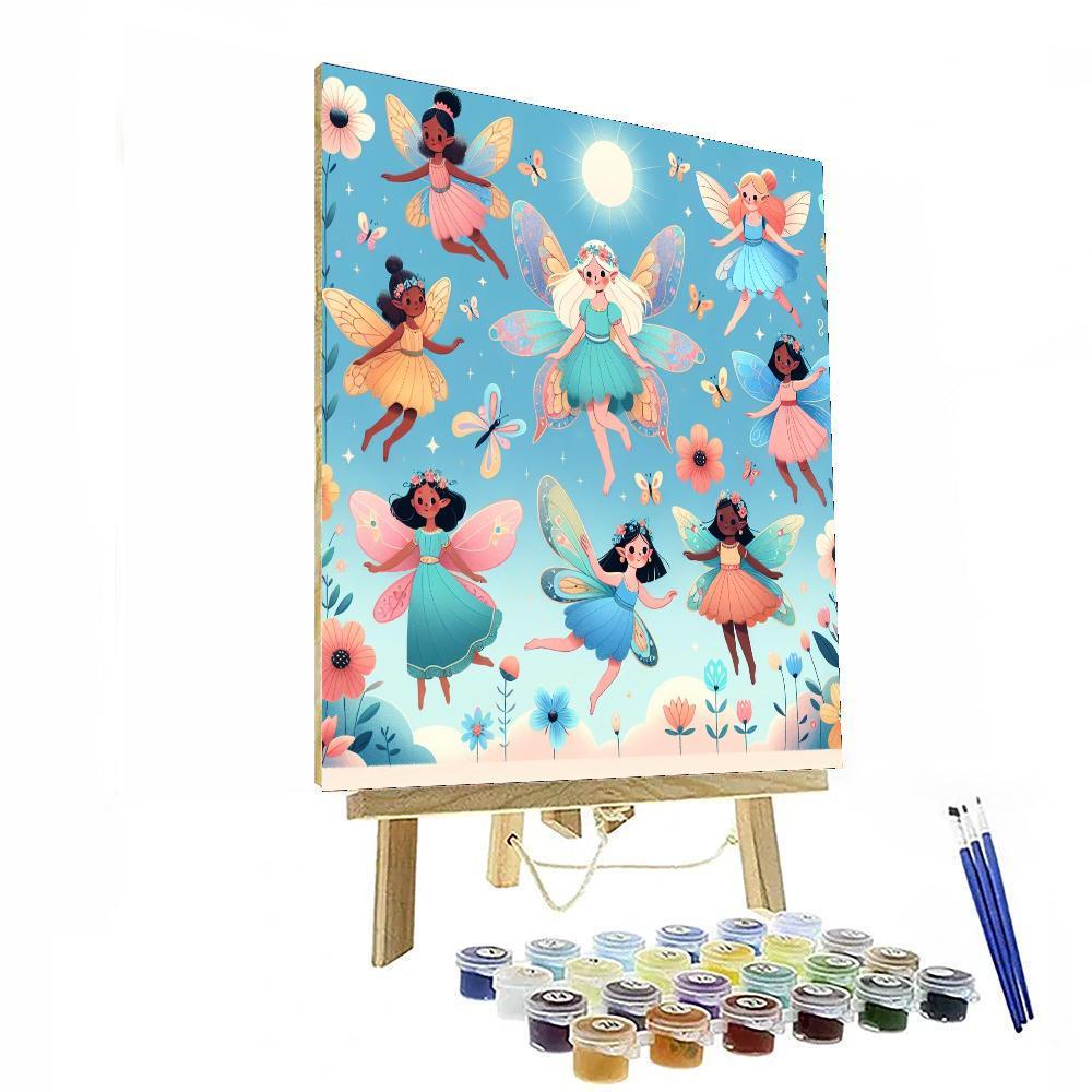Frolicsome Fairies Paint By Color