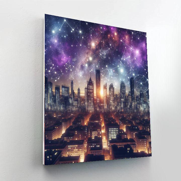 Celestial Cityscape Painting Number Kit