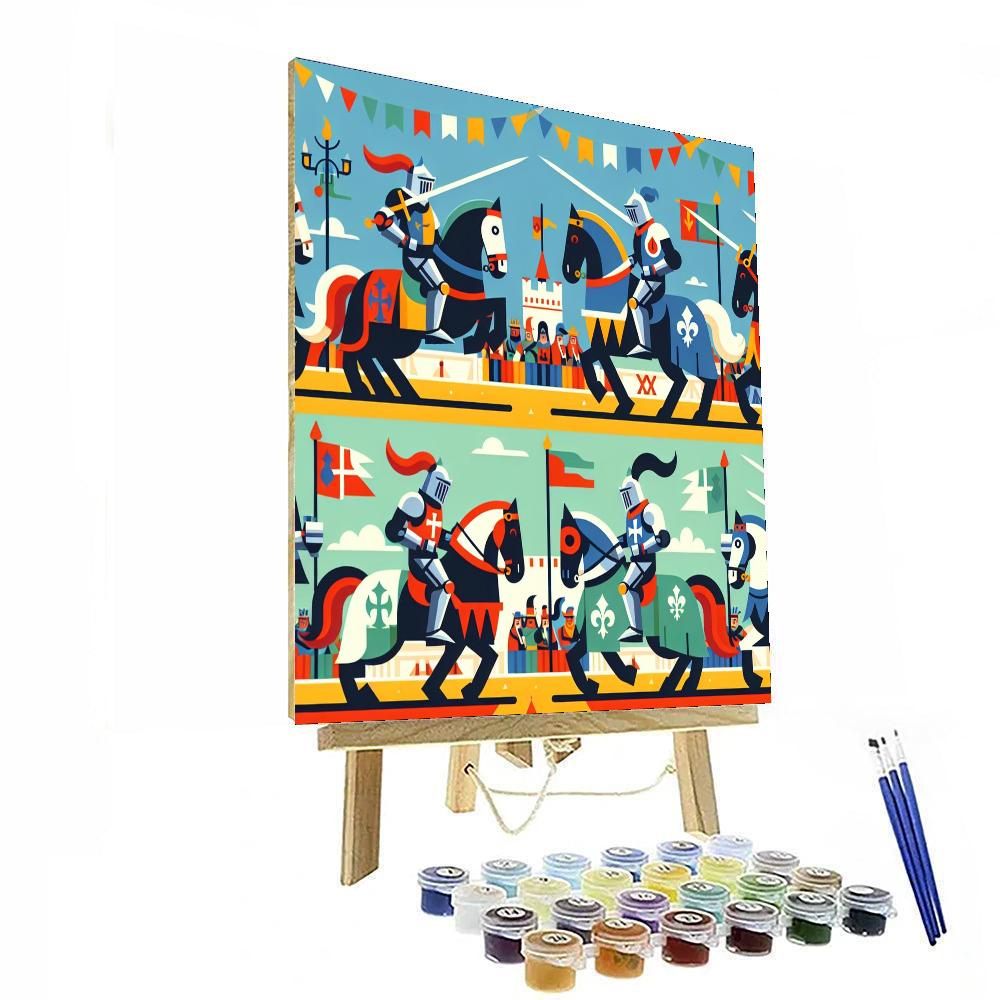 Royal Knight Tournament Numbered Painting Kits