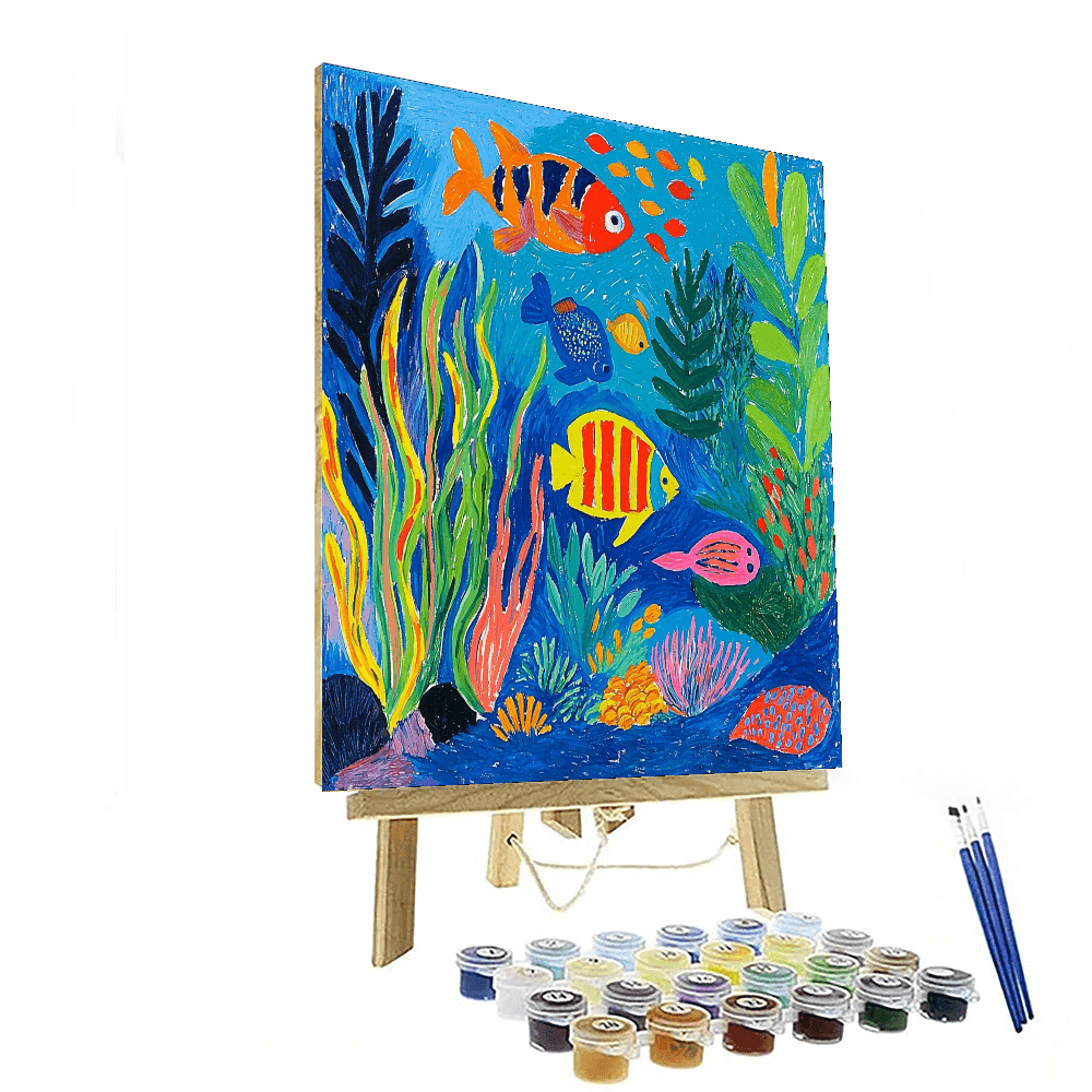 Henri Matisse Inspired Undersea Fantasia  Paint By Color