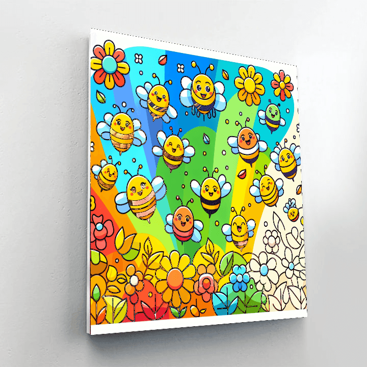 Busy Bee Bonanza Number Painting