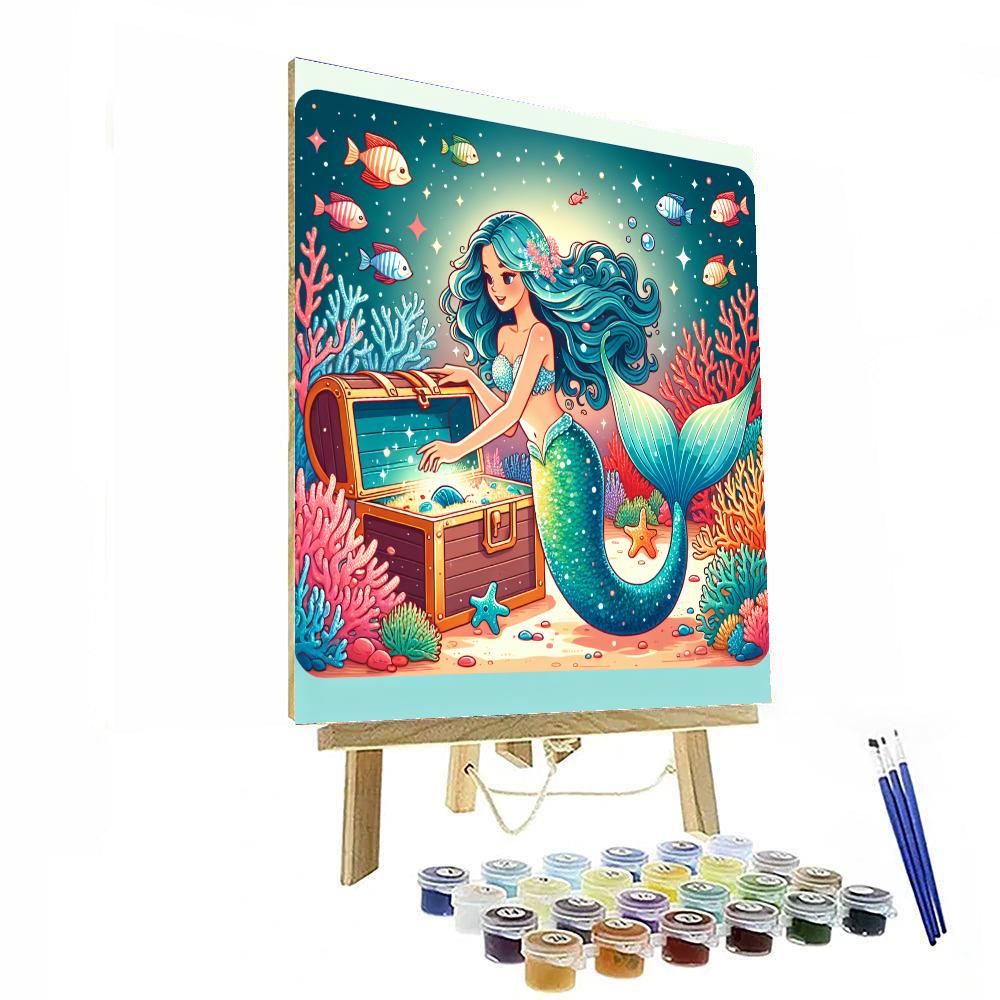 Mermaid's Hidden Treasure Numbered Painting Kits