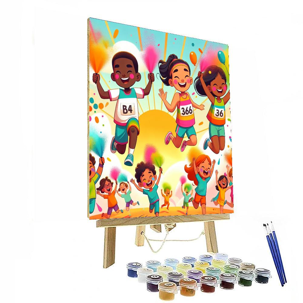 Rainbow Adventure Run Paint By Number