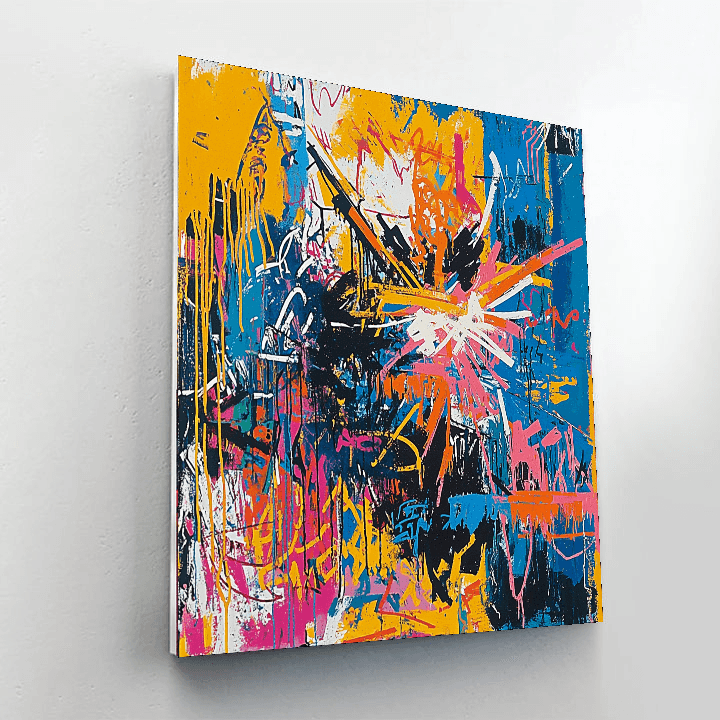 Jean-Michel Basquiat Inspired Basquiat's Urban Beats  Paint By Numbers Art