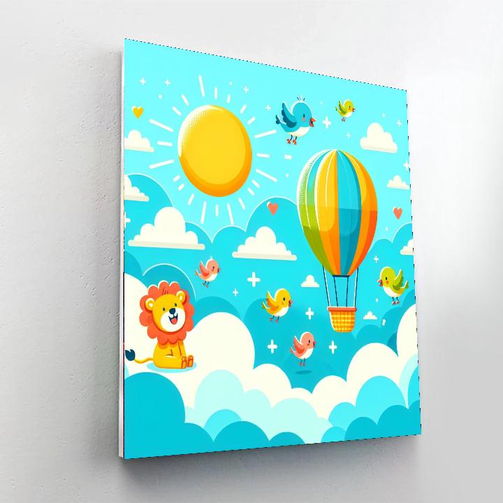 Spirited Sky Safari Number Painting