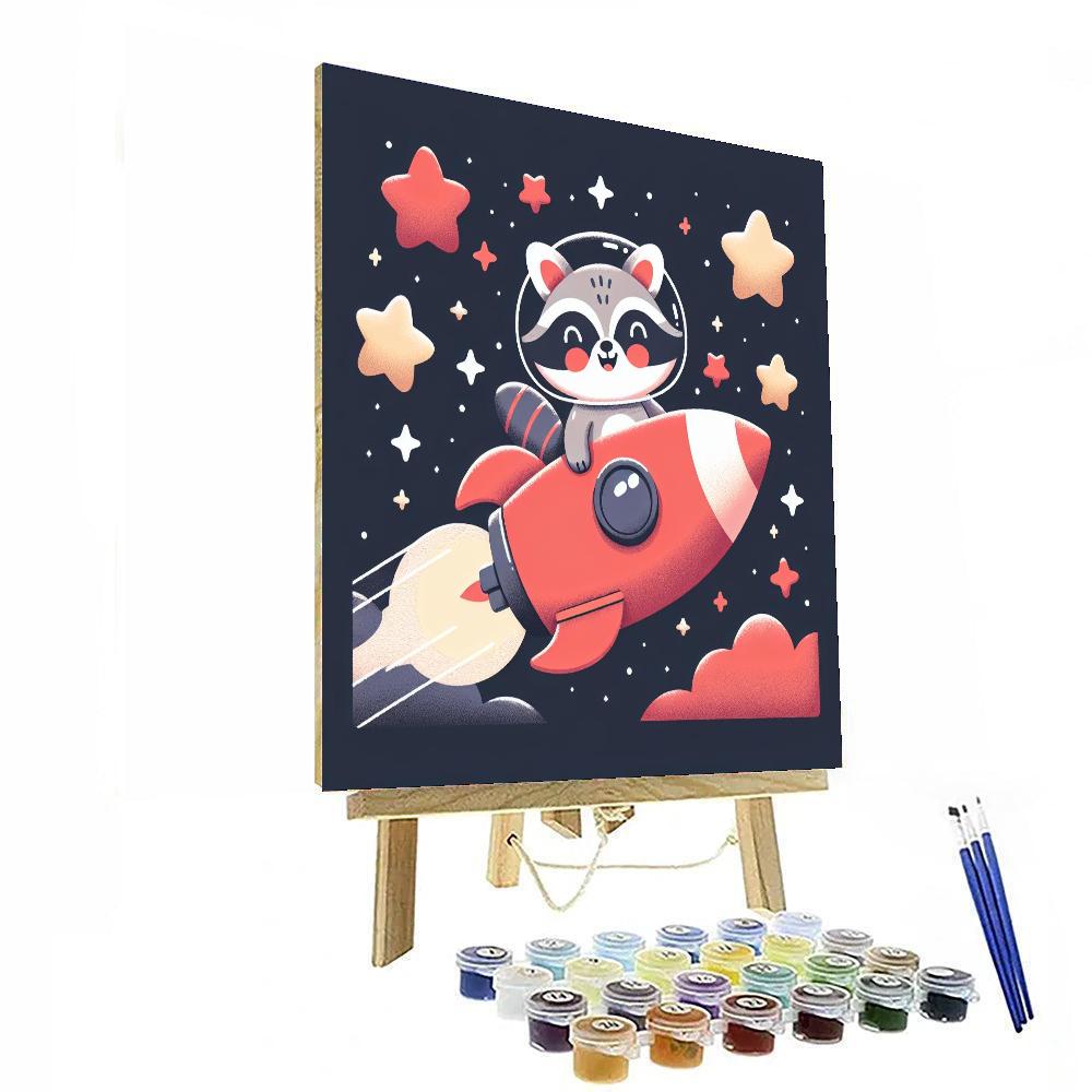 Rocket Raccoon Painting Number Kit