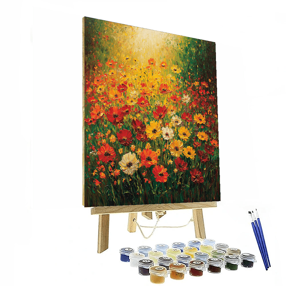 Vincent Van Gogh Inspired Wildflower Symphony  Paint By Color