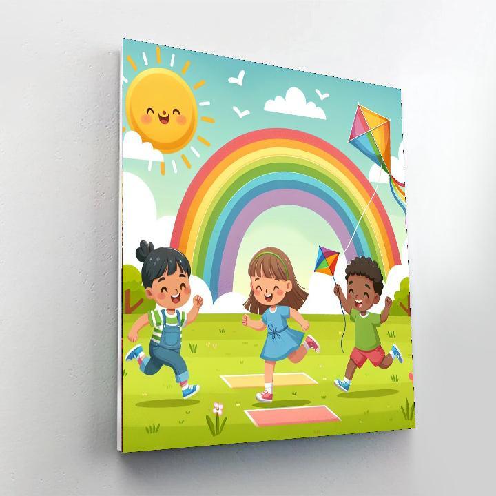 Sunny Rainbow Adventure Numbered Painting Kits