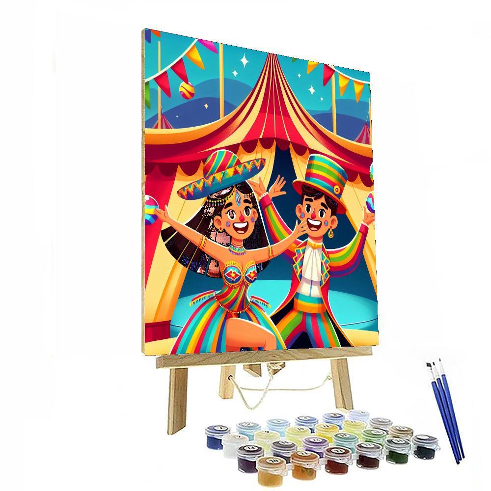 Bright Circus Spectacle Numbered Painting Kits