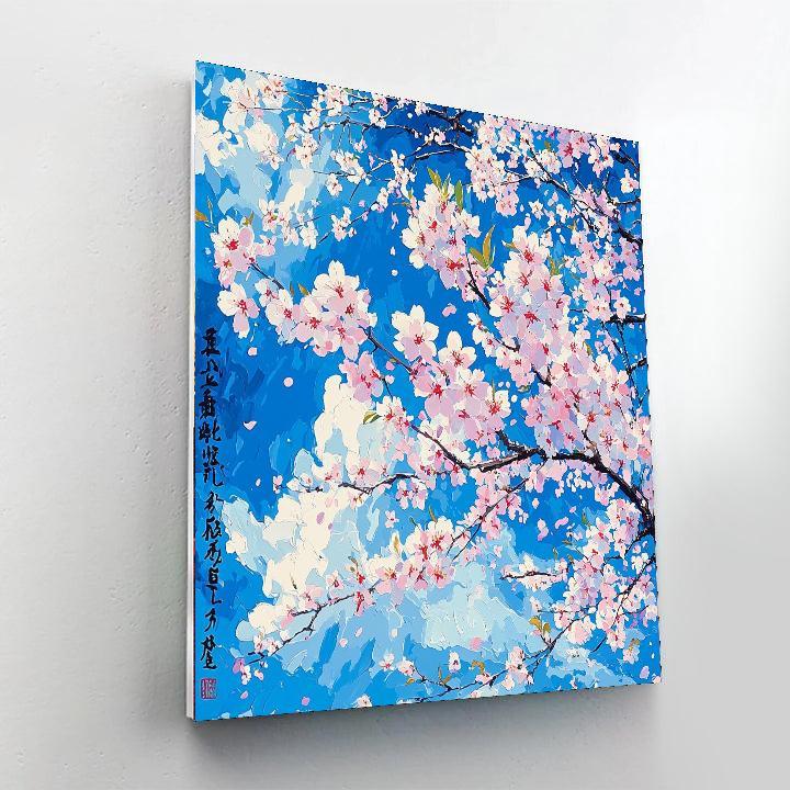 Katsushika Hokusai Inspired Blossoms In The Wind  Paint By Numbers Kits