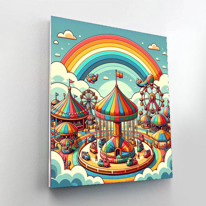 Rainbow Rides Numbered Painting Kits