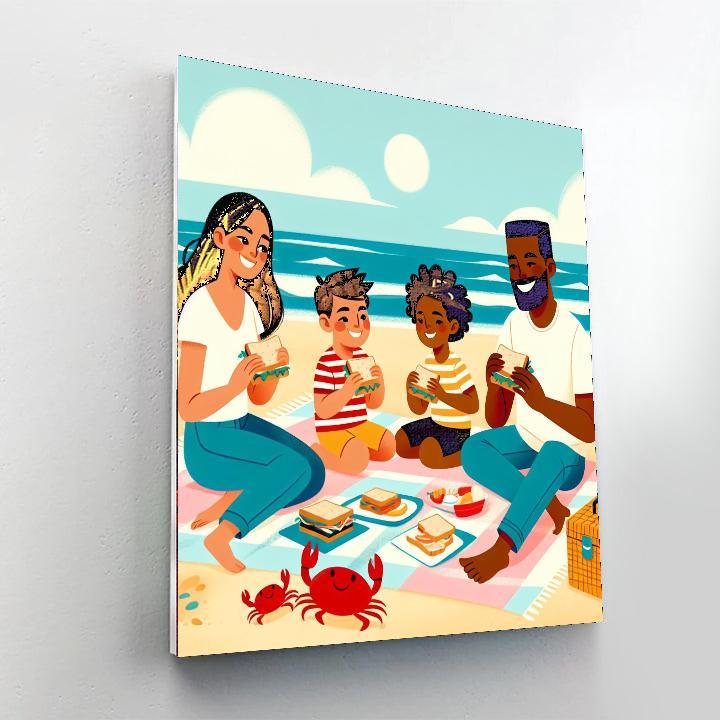 Seaside Picnic Paint By Number