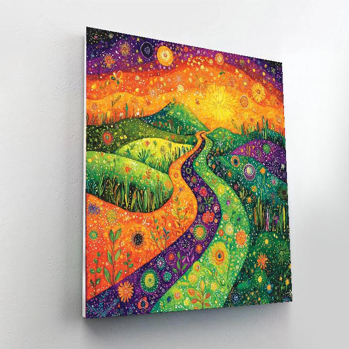 Frida Kahlo Inspired Symbolic Pathways  Painting By Numbers Kit