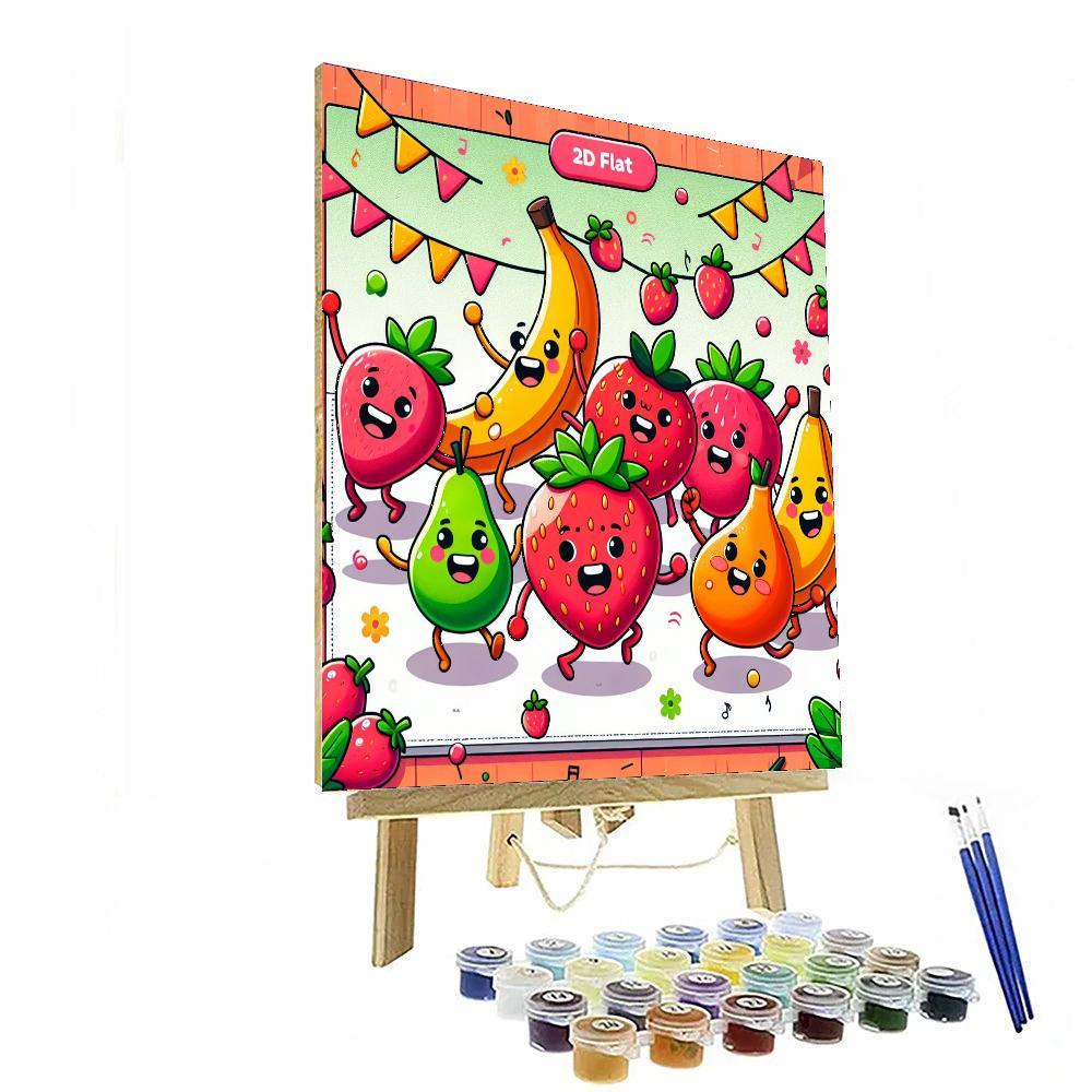 Bubbly Fruit Fiesta Paint By Numbers Kits